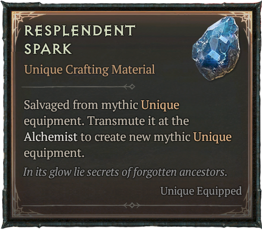 Diablo 4 - Resplendent Spark